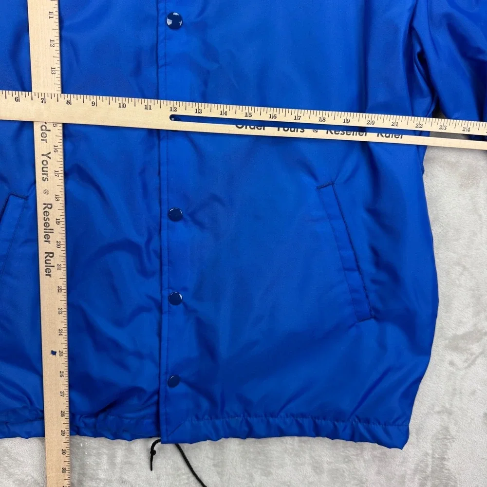 Vintage Howe Coach Jacket USA Memphis Tennessee Blue‎ Snap Mens Large